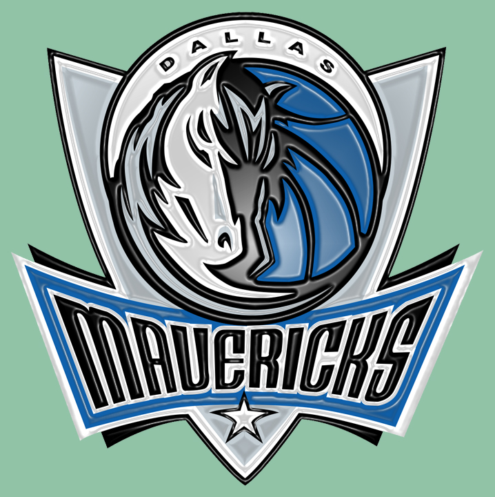 Dallas Mavericks Plastic Effect Logo iron on paper